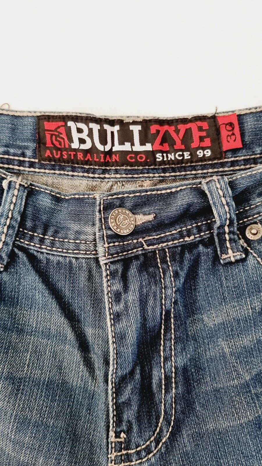 Bullzye Denim Shorts Mens Size 30