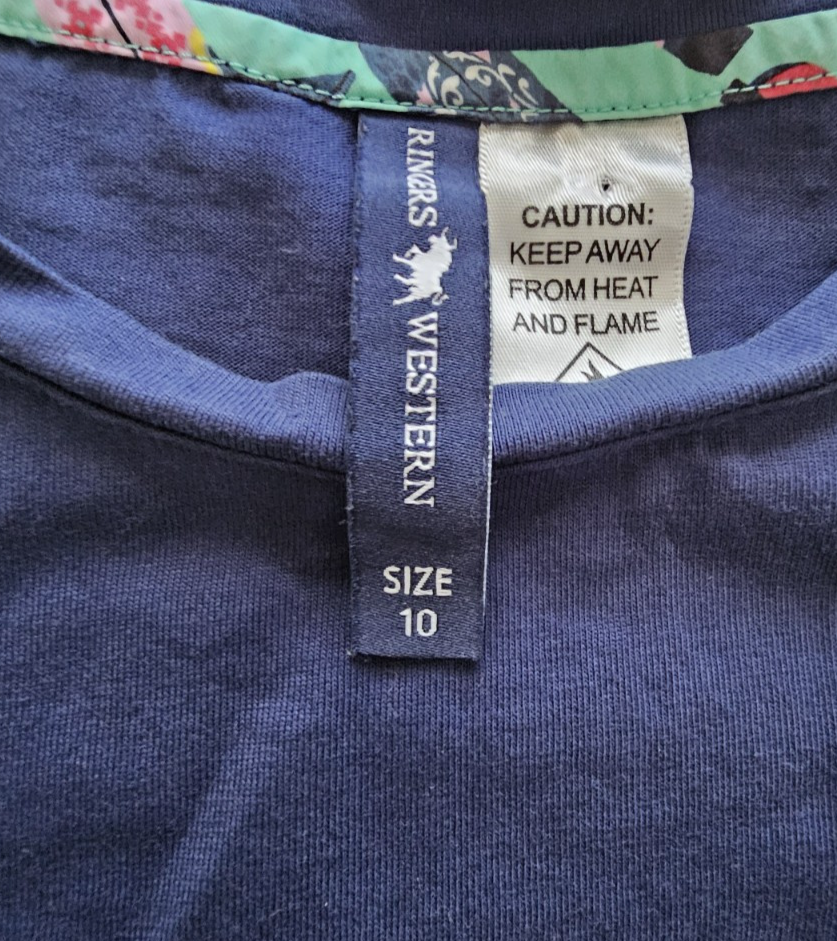 Ringers Western Girls T-Shirt Size 10
