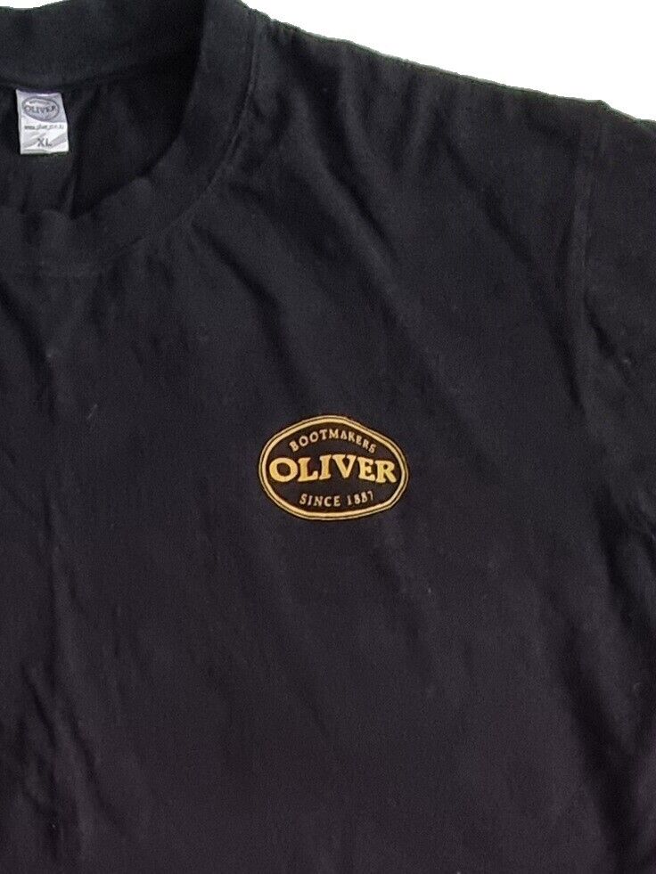 Oliver Boots Black T-Shirt Men's Size XL