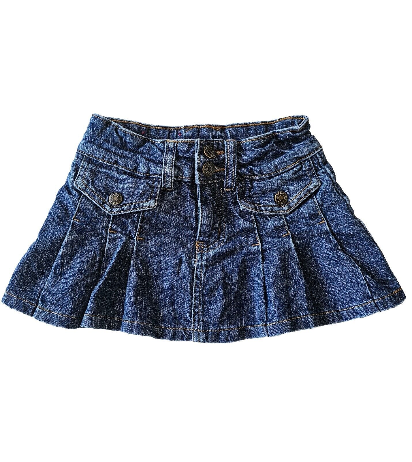 Thomas Cook Pleated Denim Skirt Girls Size 3