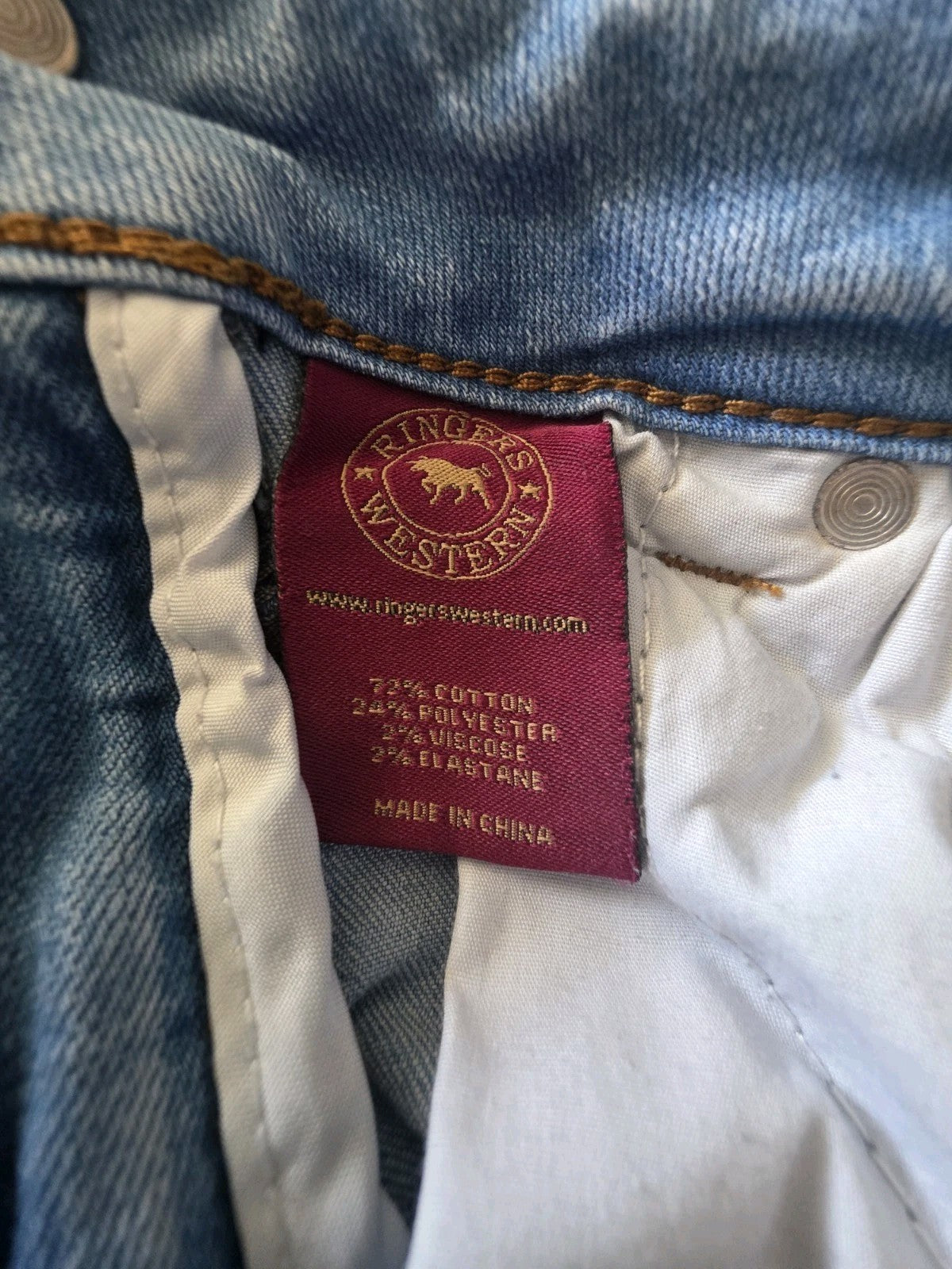 Ringers Western Sophie Mid Rise Skinny Jeans Ladies Size 6