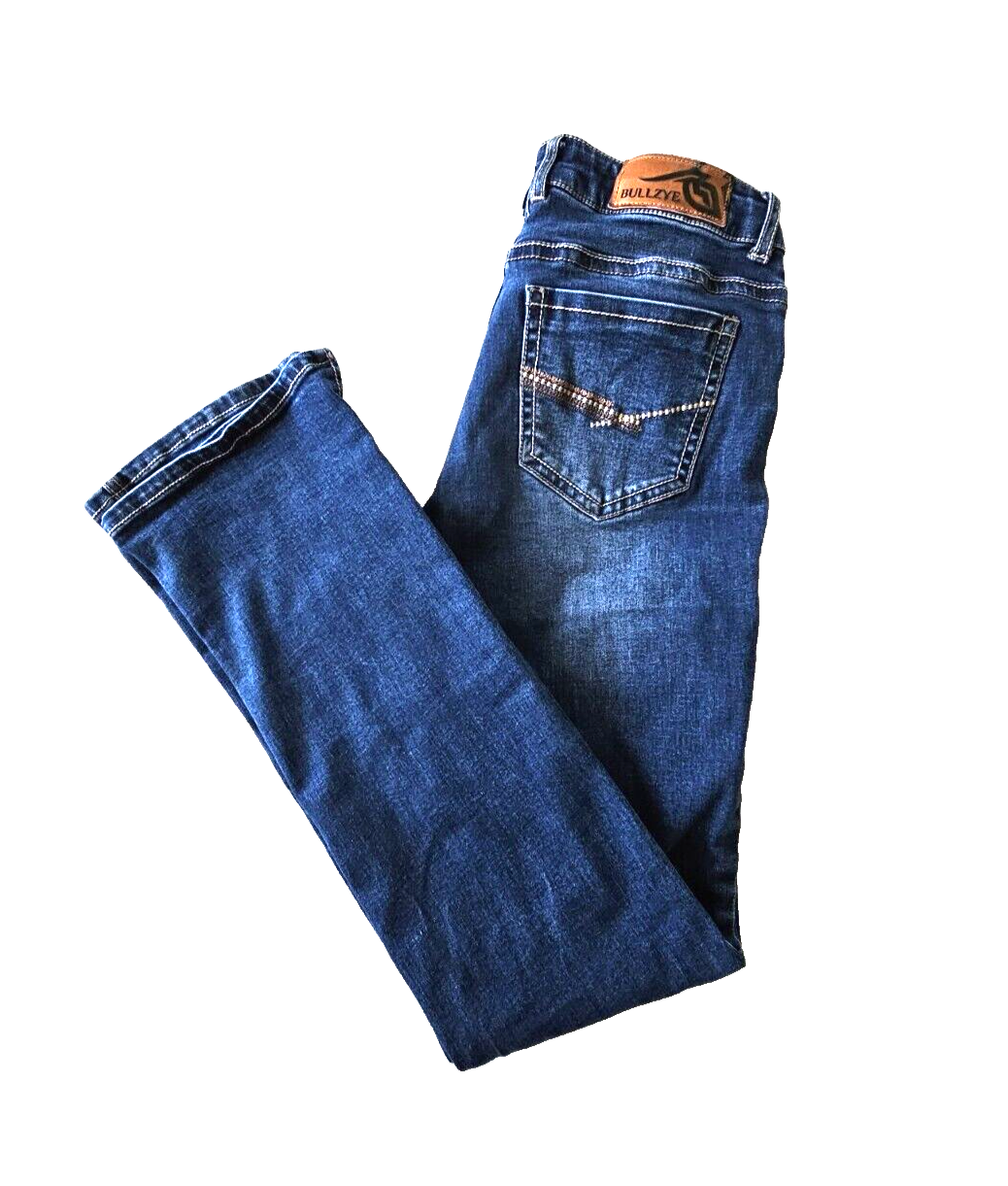 Bullzye Easyrider Mid Rise Easy Fit Boot Cut Ladies Jeans Size 9 x 32