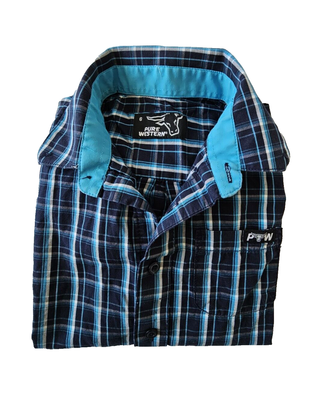 Pure Western Long Sleeve Western Shirt Boys Size 6