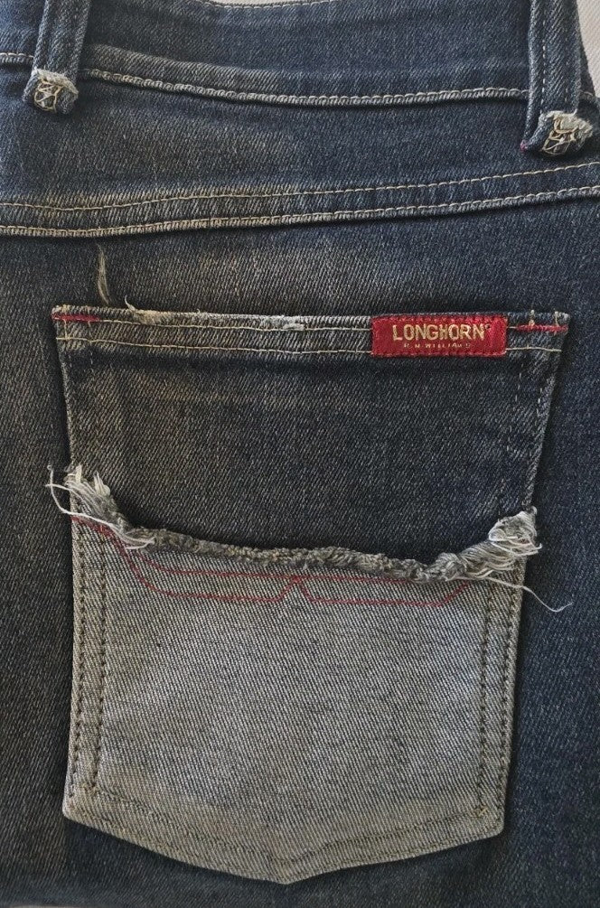 R.M. Williams Longhorn Low-Rise Rare Denim Jeans Ladies Size 8
