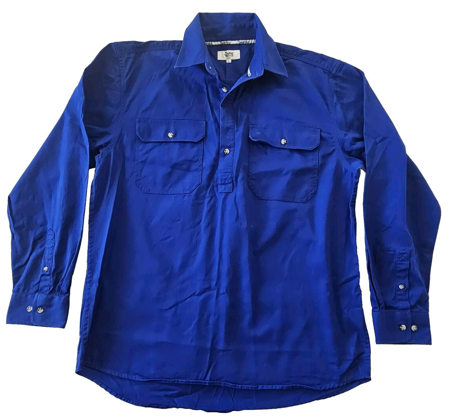 Burke & Wills Men's Flinders Shirt Navy Size Large