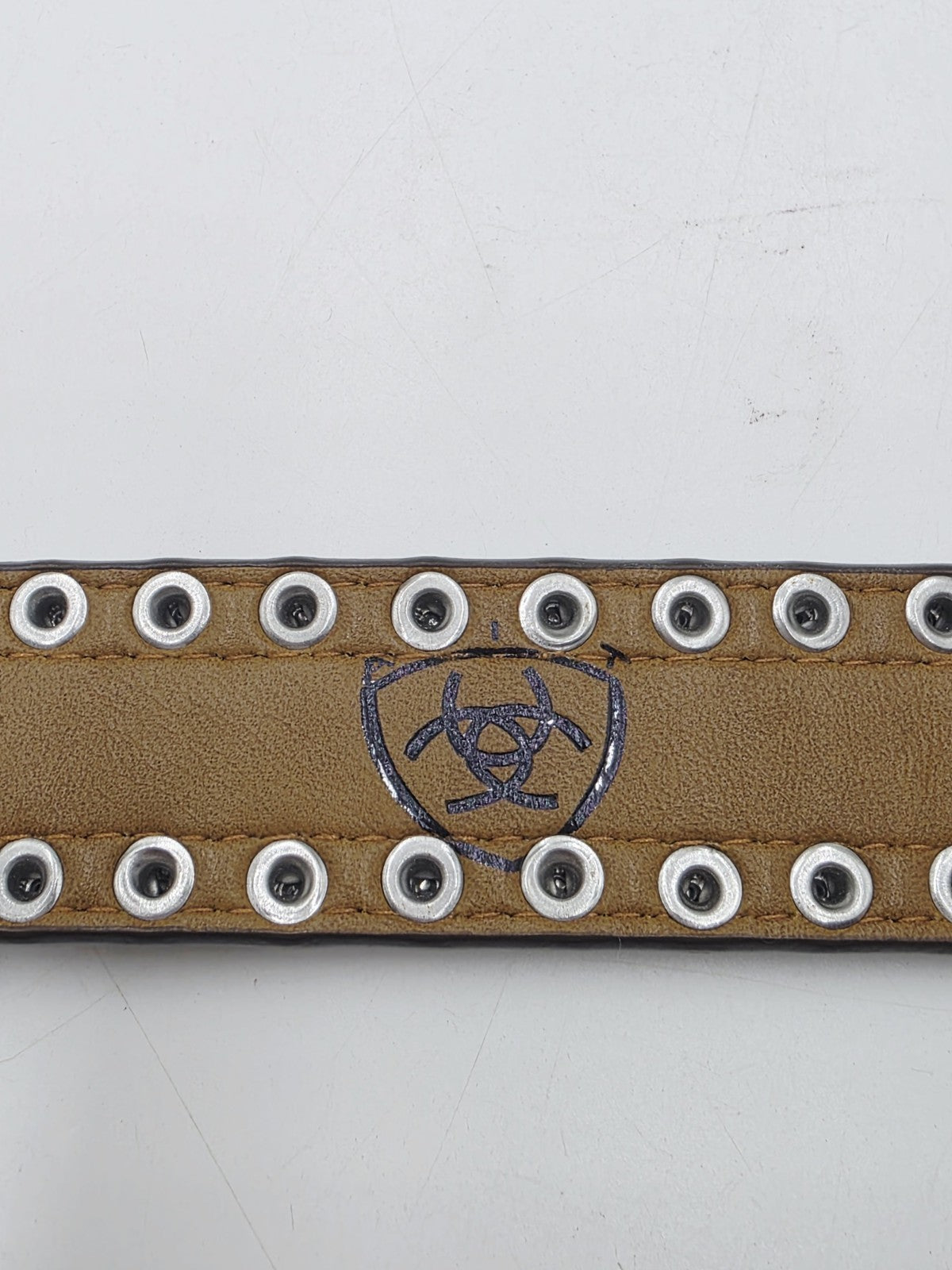 Ariat Tan Leather Lace Belt Girls Size 20"