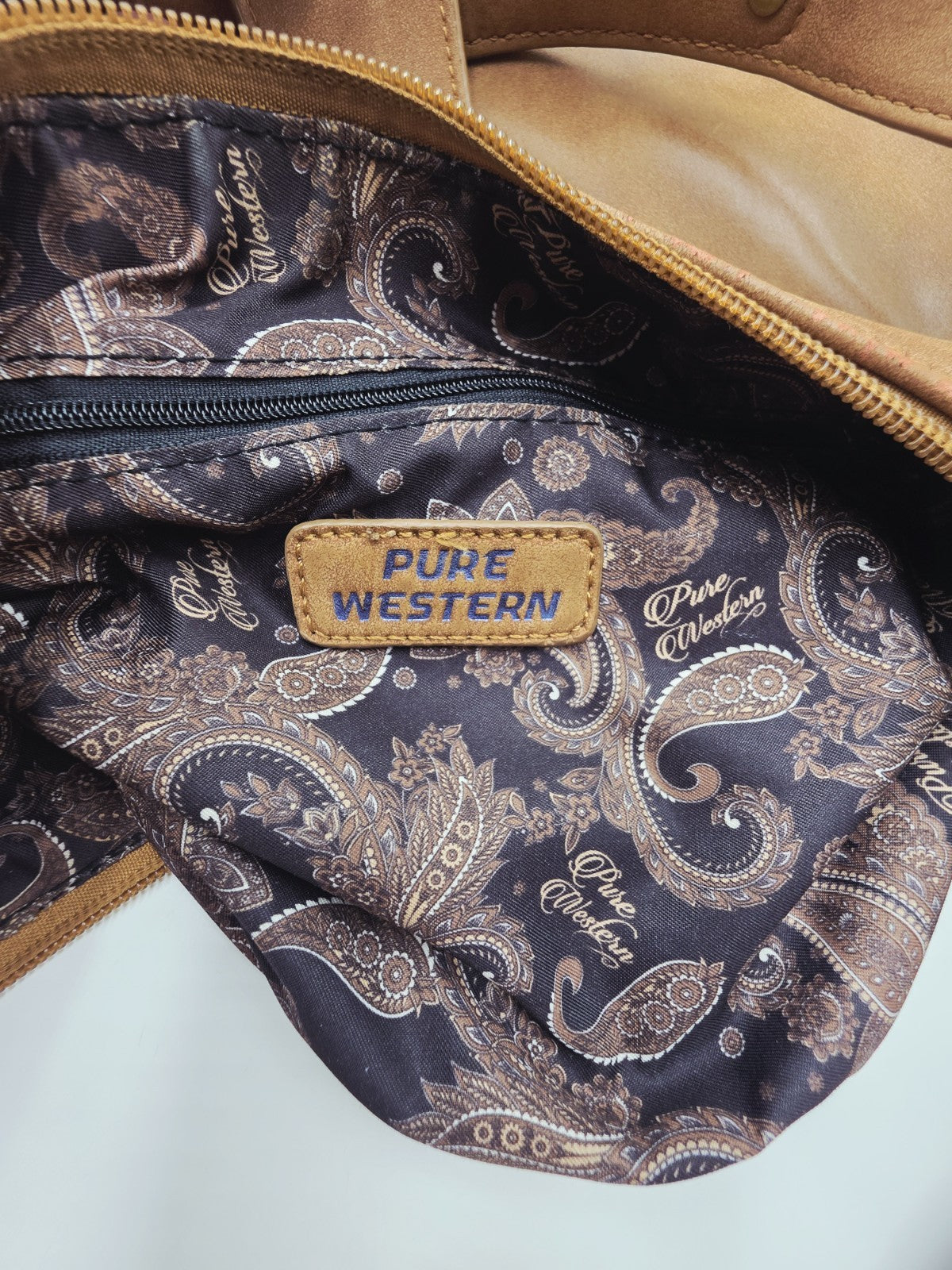 Pure Western Cowhide Leather Crossbody Shoulder Bag