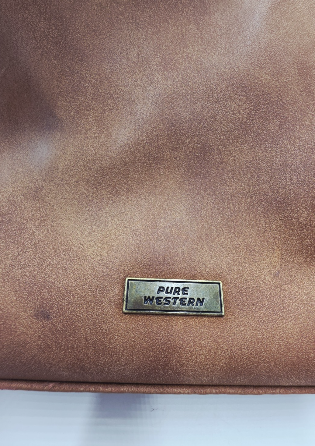 Pure Western Cowhide Leather Crossbody Shoulder Bag