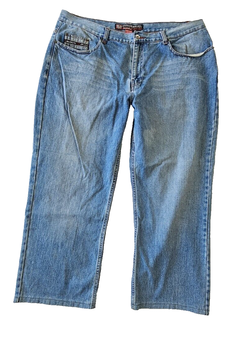 Bullzye Brando Relaxed Fit Mens Jeans Size 42x28