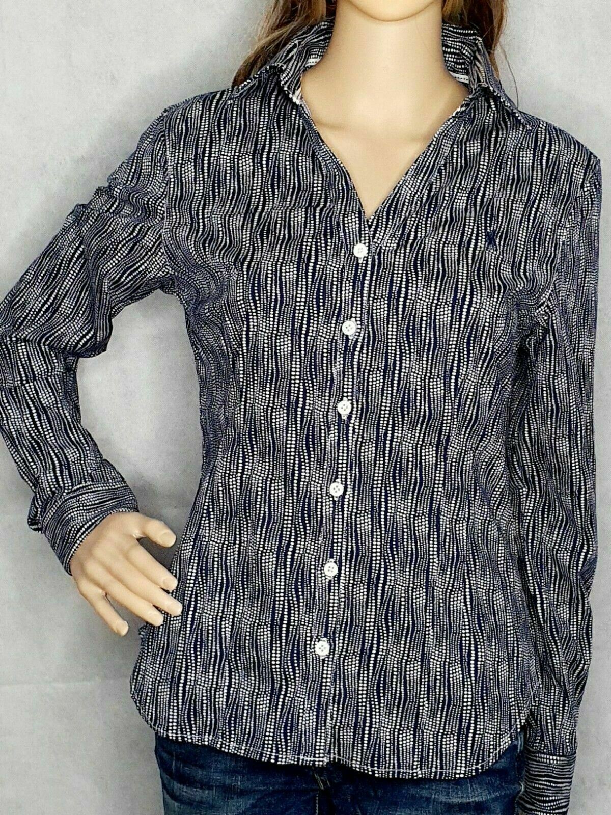 Thomas Cook Fitted Stretch Long Sleeve Shirt Ladies Size 8