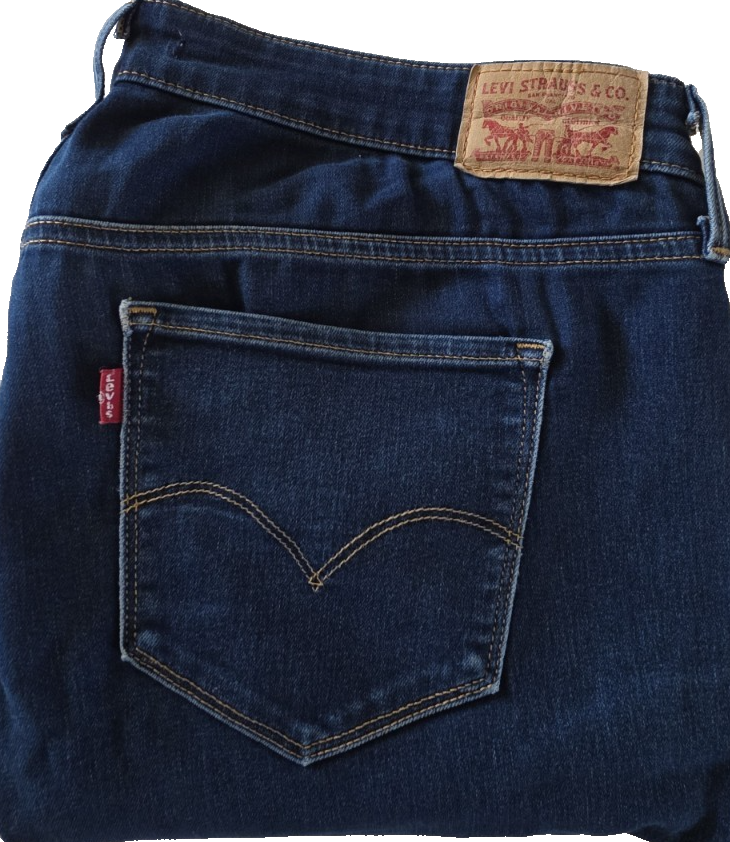 Levi's 311 Shaping Skinny Ladies Dark Denim Jeans Size 18W
