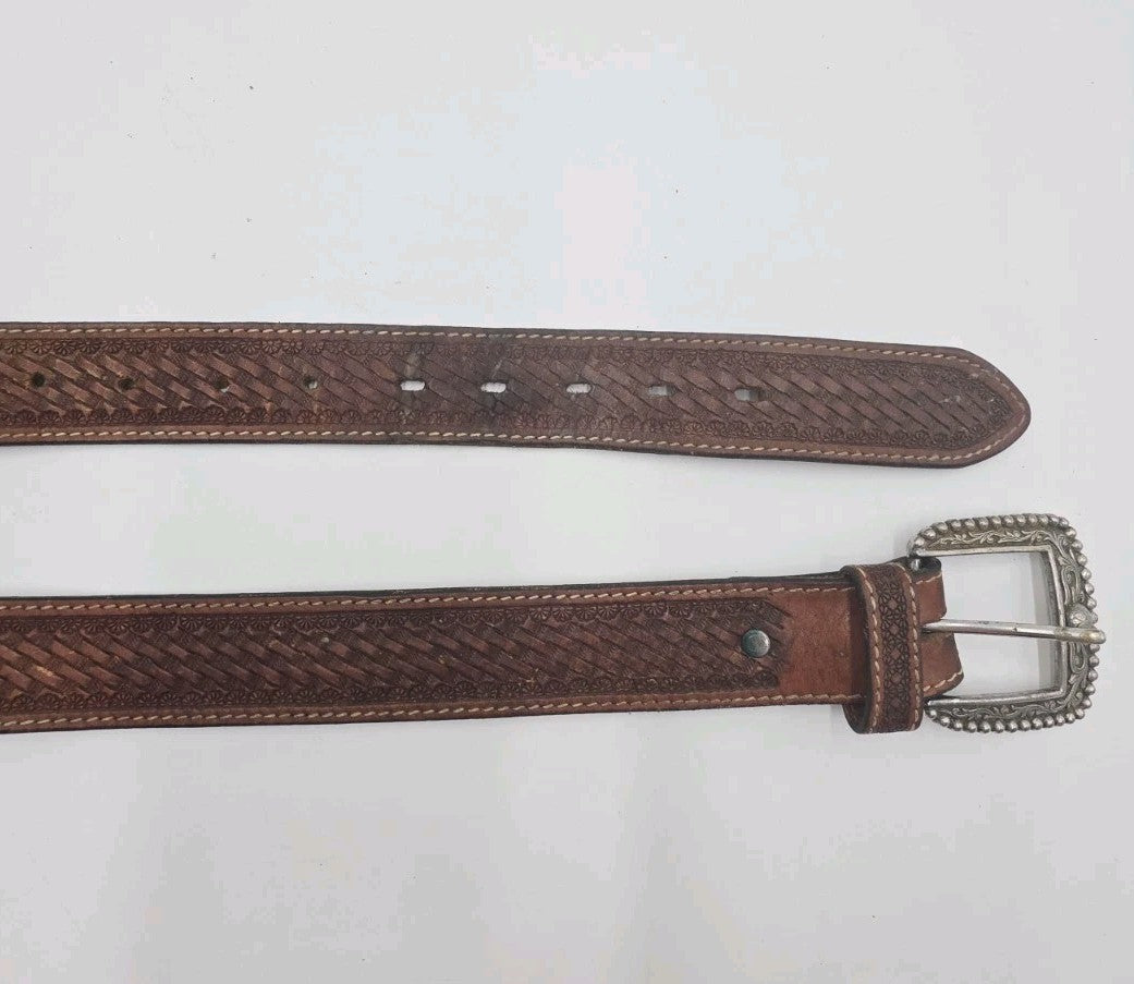 Ariat Tan Leather Belt Mens Size 42"