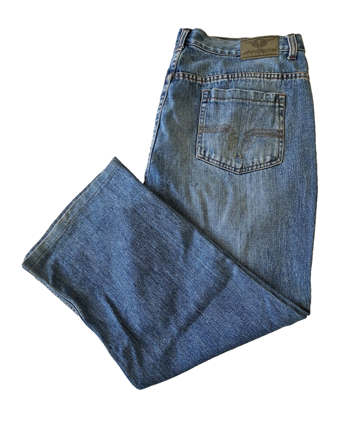Bullzye Brando Relaxed Fit Mens Jeans Size 42x28