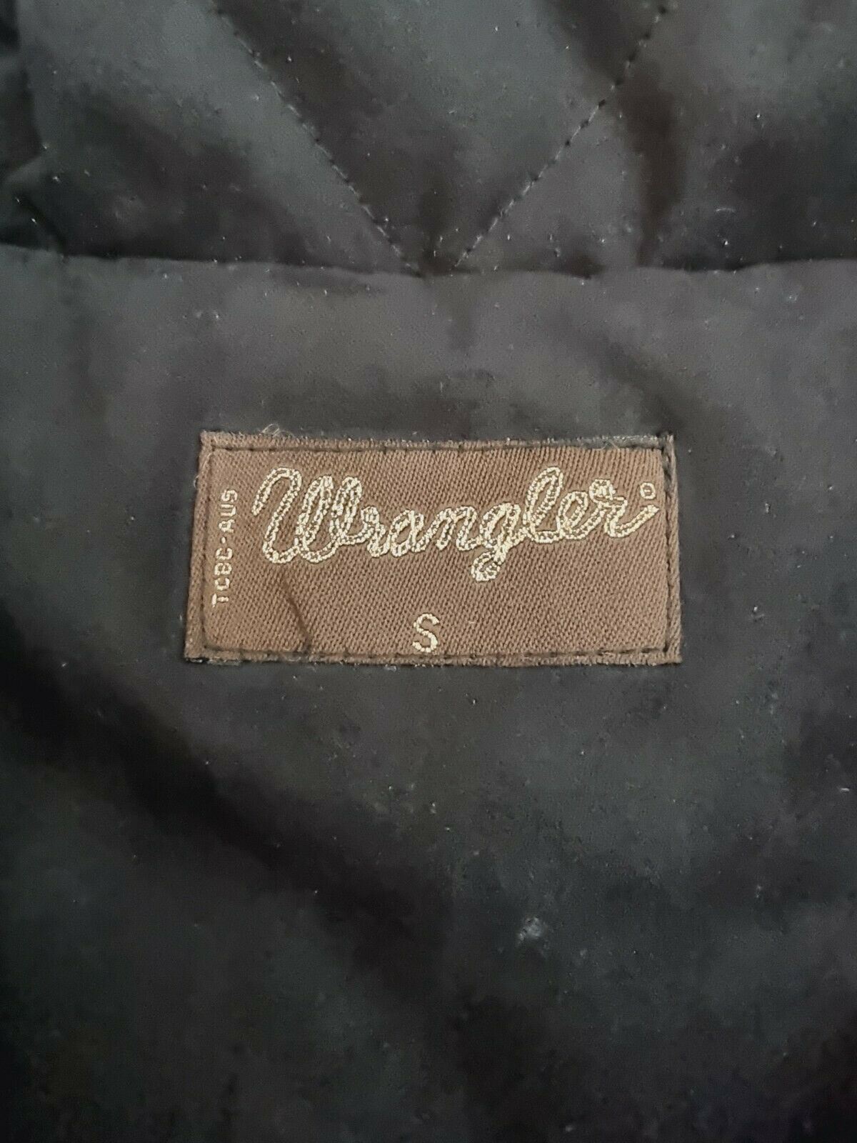 Wrangler Black Vegan Suede Soft Vest Ladies Size S