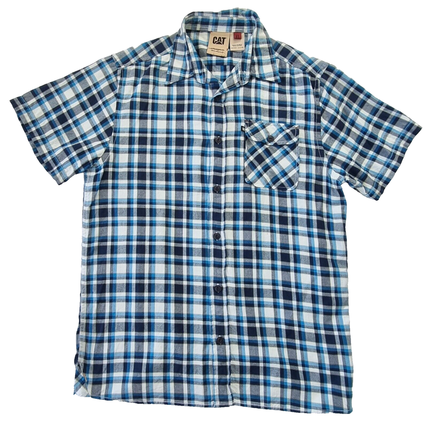 CAT premium Workwear Mens Short Sleeve Shirt Size XL.