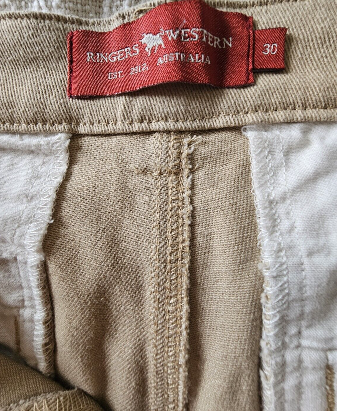 Ringers Western Cloncurry Men's Heavy Weight Work Short Camel 30