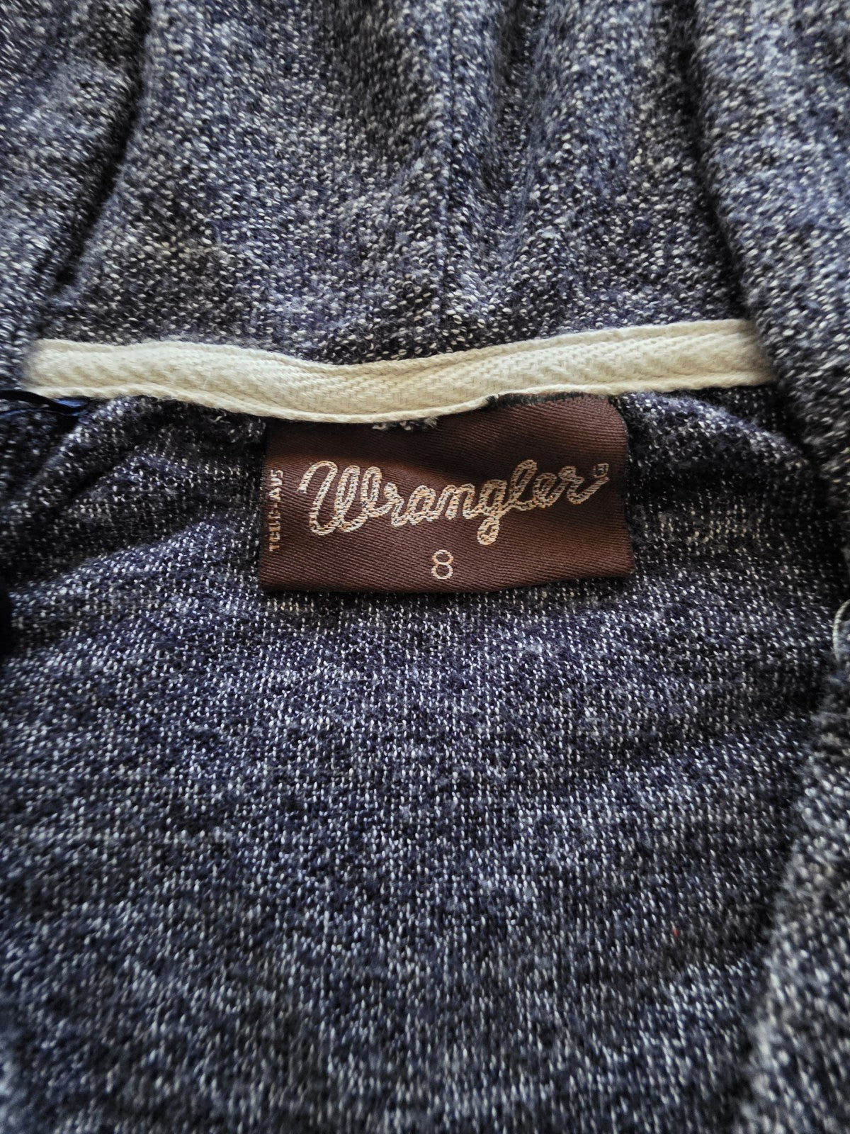 Wrangler Hoodie Logo Ribbed Jumper Ladies Size 10