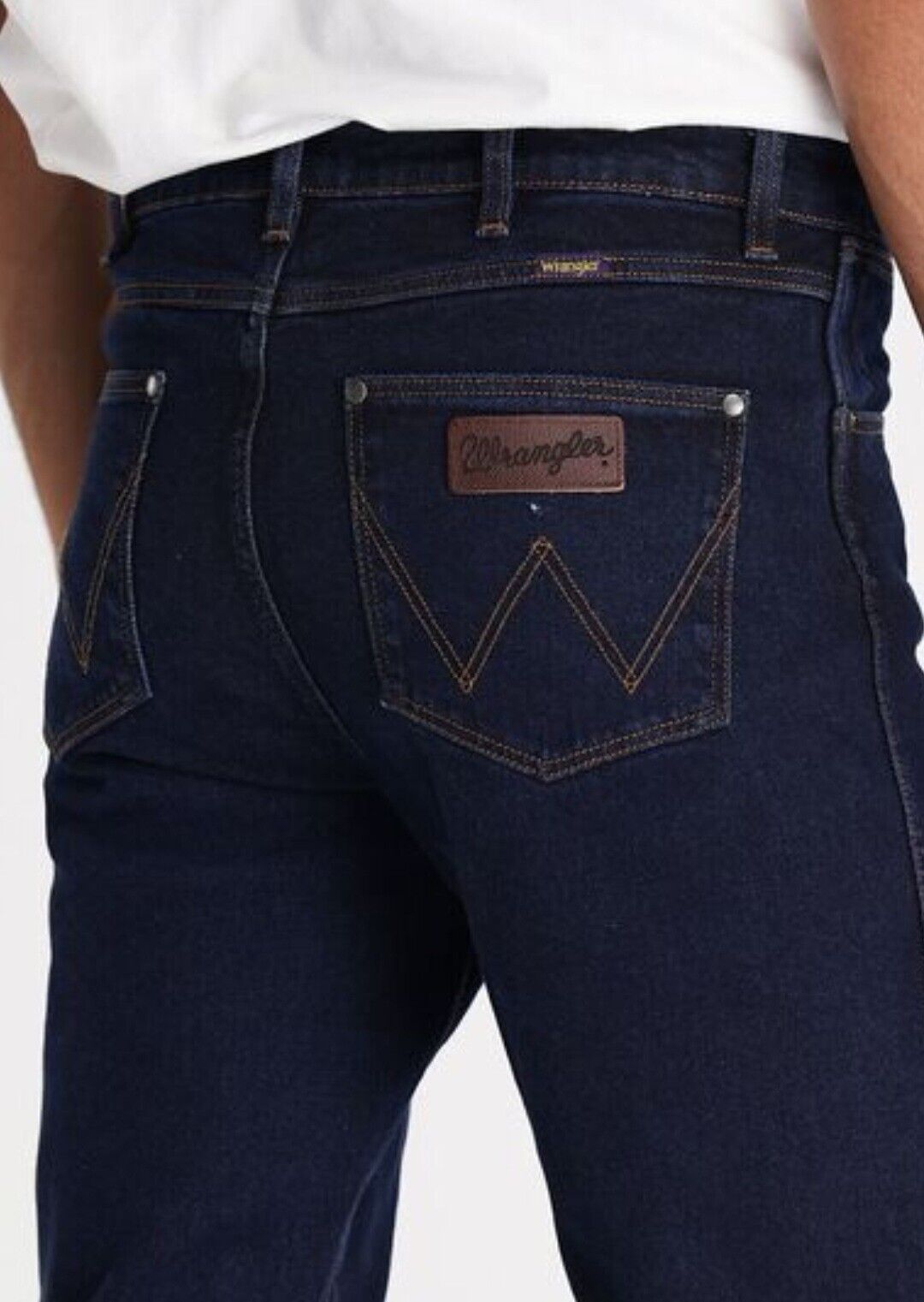 Wrangler Classic Straight Leg Original Rinse Indigo Mens Jeans Size 31x29