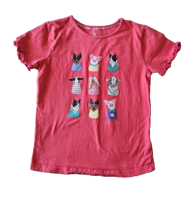 Thomas Cook Western Farm Animal Girls T-Shirt Size 10