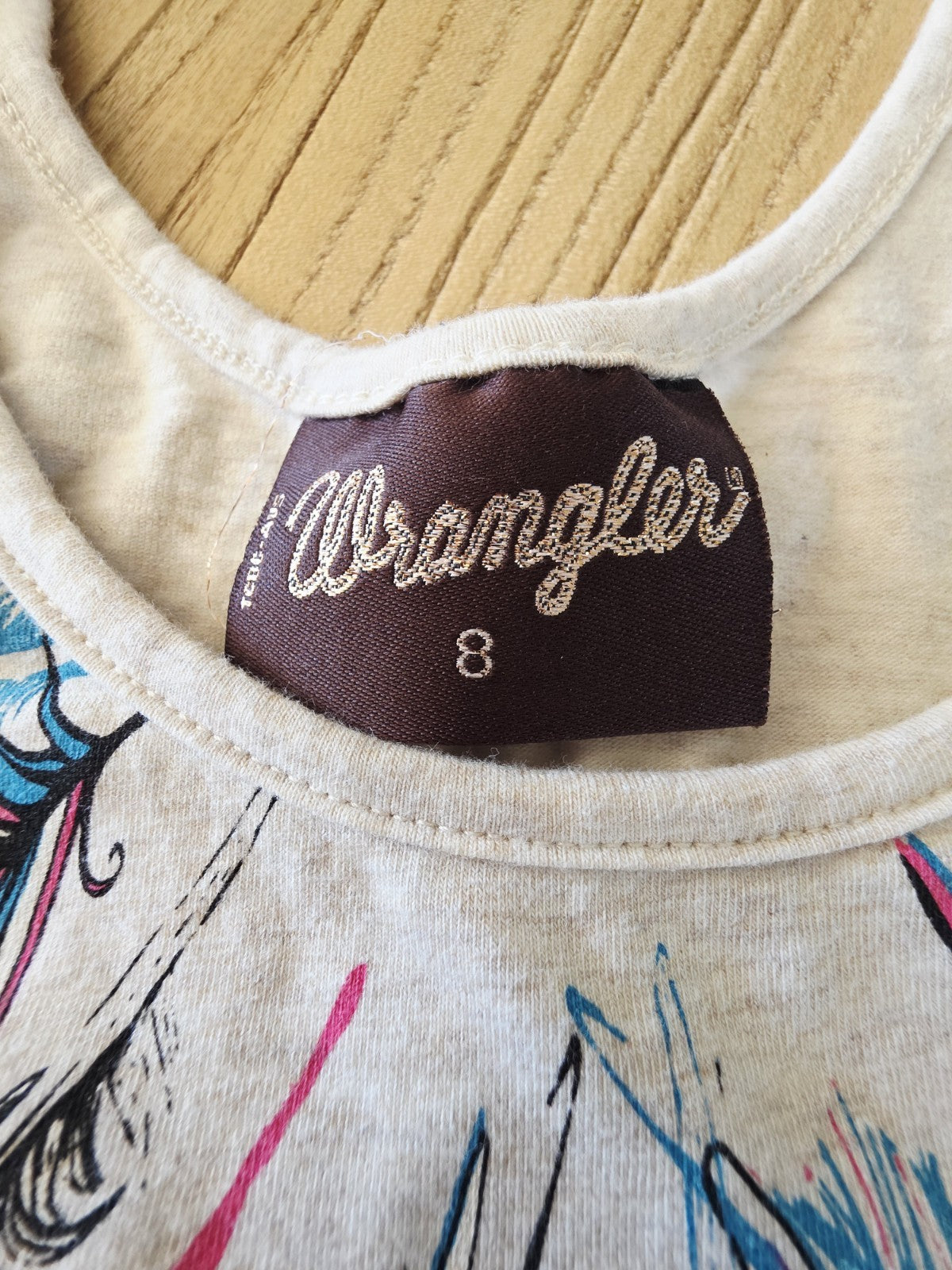 Wrangler Tank Singlet Shirt Ladies Size 8