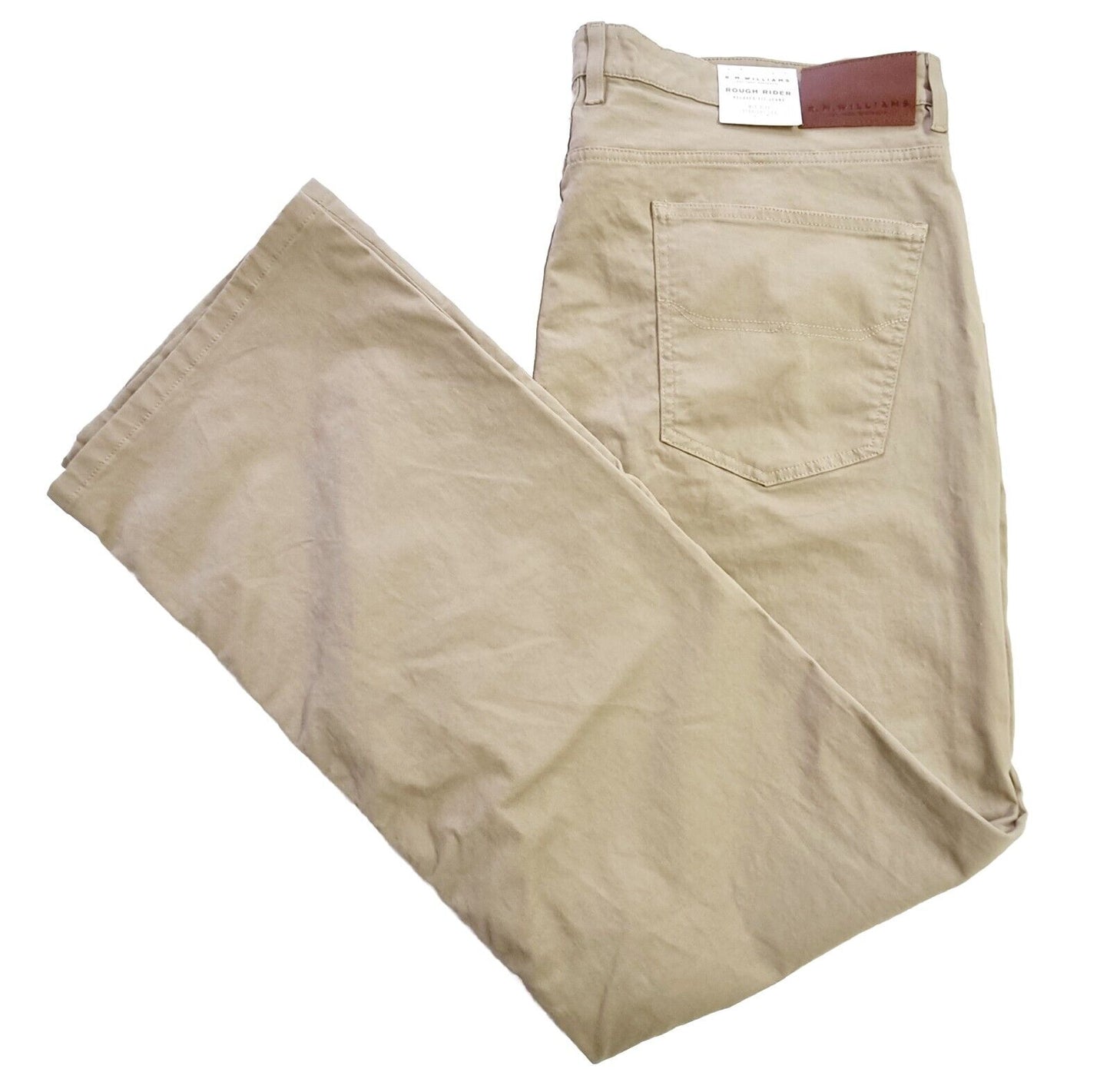 R.M. Williams Rough Rider Sand Relaxed Fit Straight Leg Pants Men's Size 42 NEW