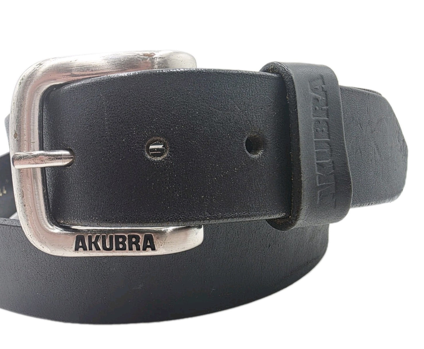 Akubra Kempsey Black Leather Belt Size 44"
