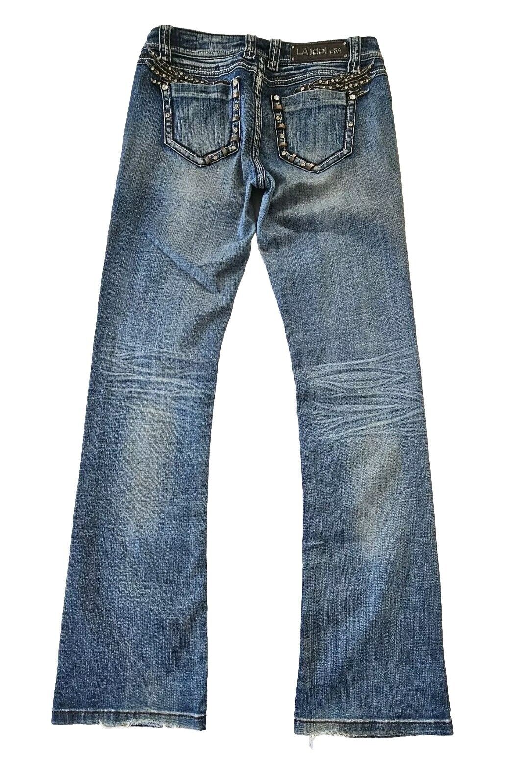 LA Idol USA Western Bootcut Denim Jeans Ladies Size 7