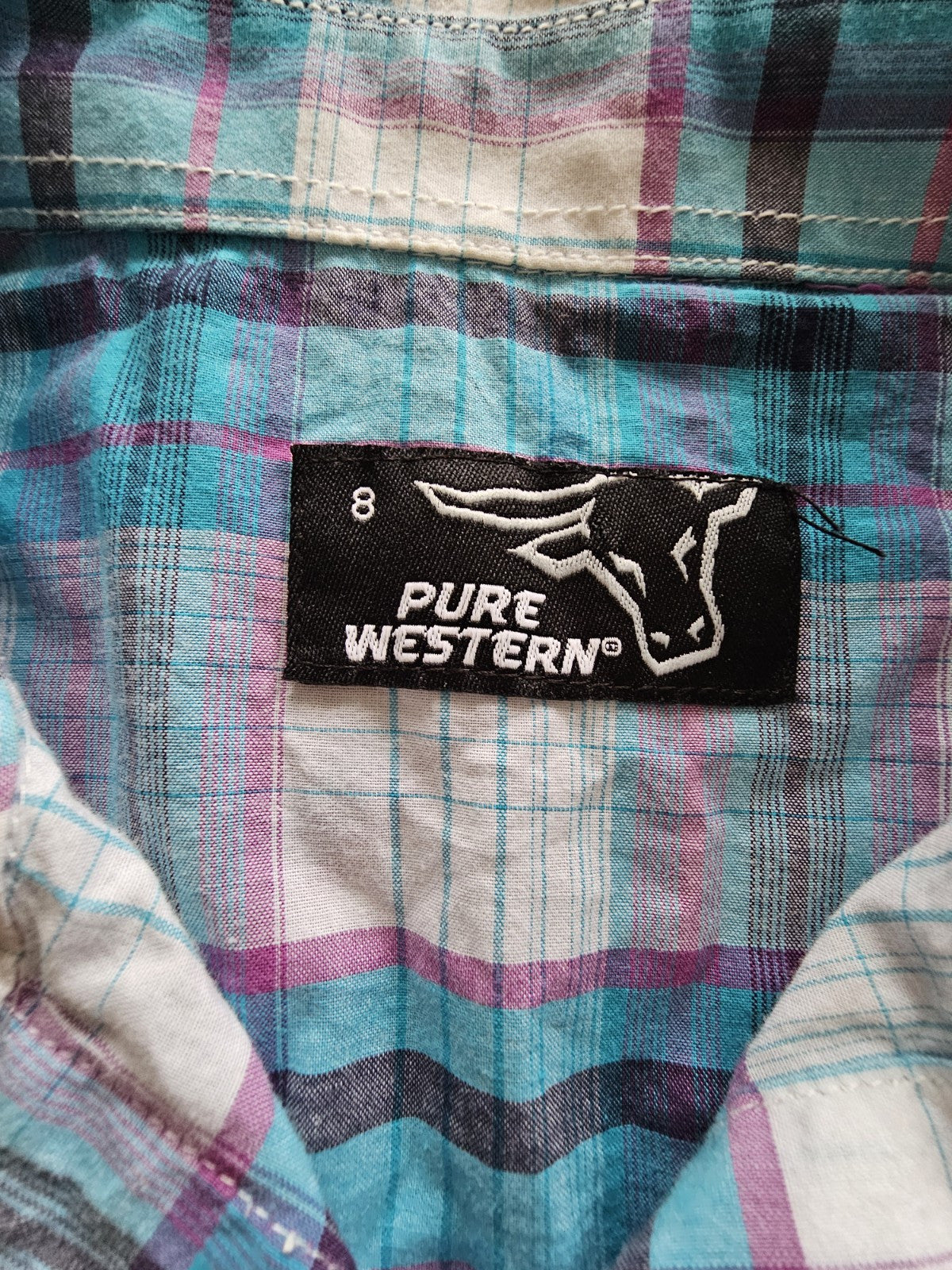 Pure Western Rodeo Girls Shirt Size 8