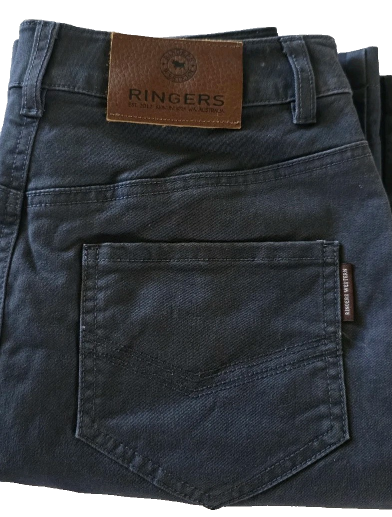 Ringers Western Maree Womens 5 Pockets Stretch Drill Skirt - Steel Blue - Size 8