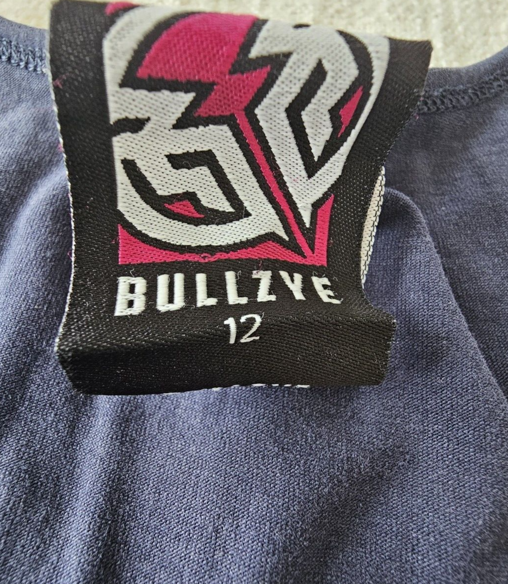 Bullzye Original Ladies Blue Racer Singlet Size 12