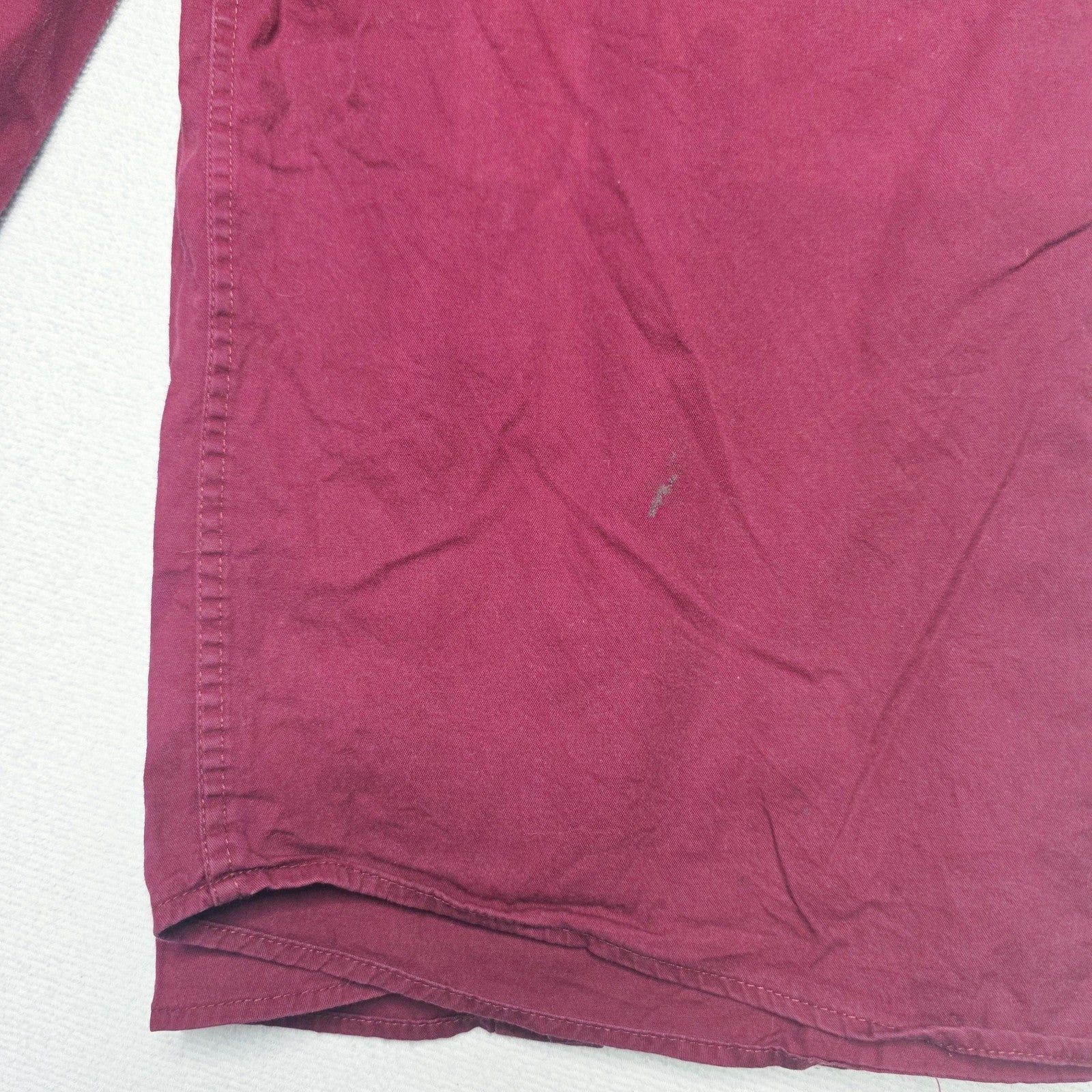 Ringers Western Shirt Mens 5XL Red Hawkeye Loose Fit Long Sleeve Western Logo