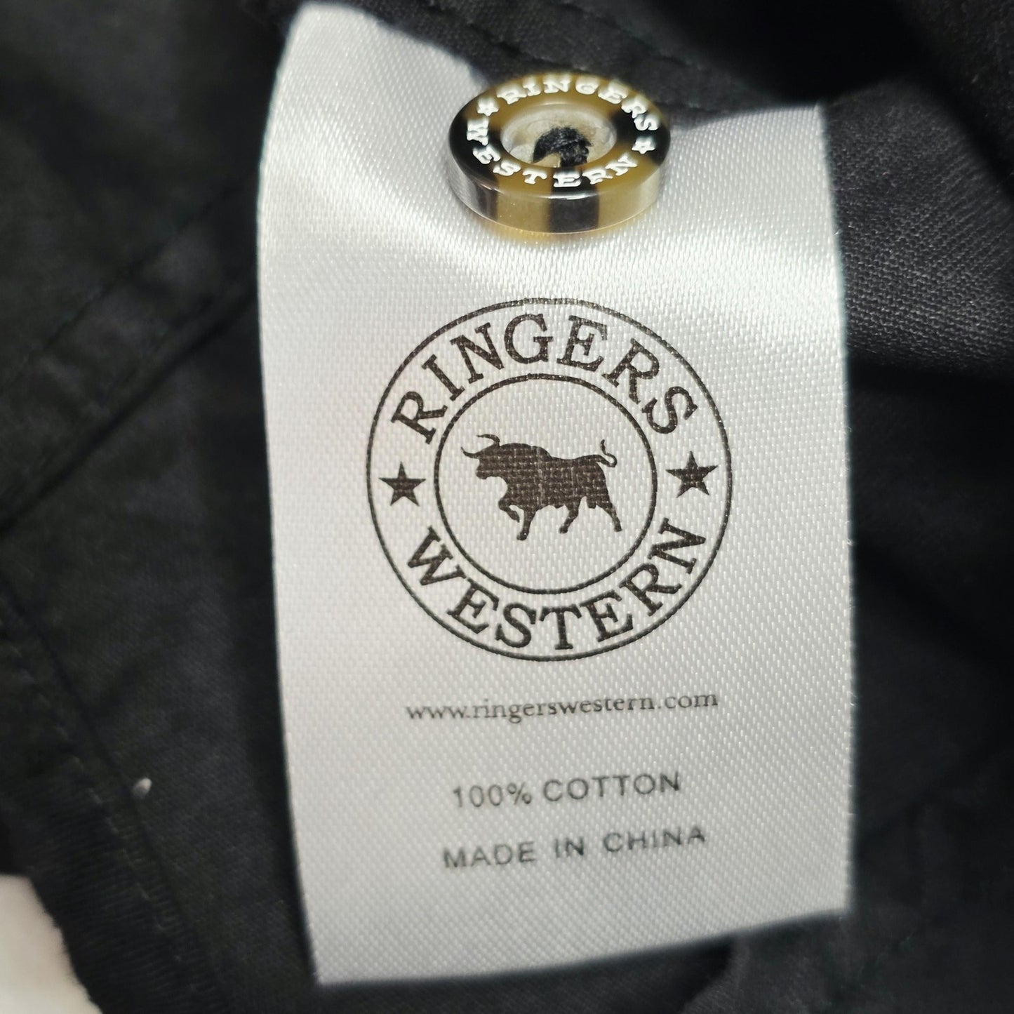 Ringers Western Shirt Women's 10 Black Sleeveless Button Up Jillaroo Workwear
