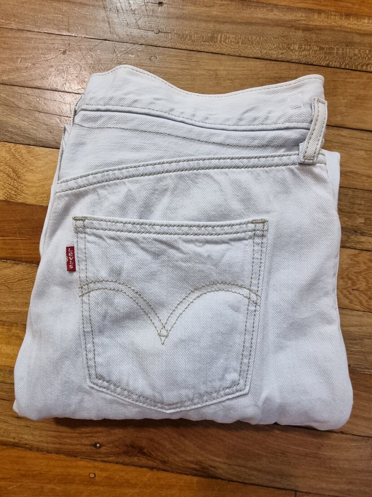 Levis Baggy High Rise Drawstring Waist Boyfriend Style Ladies Jeans Szie 26