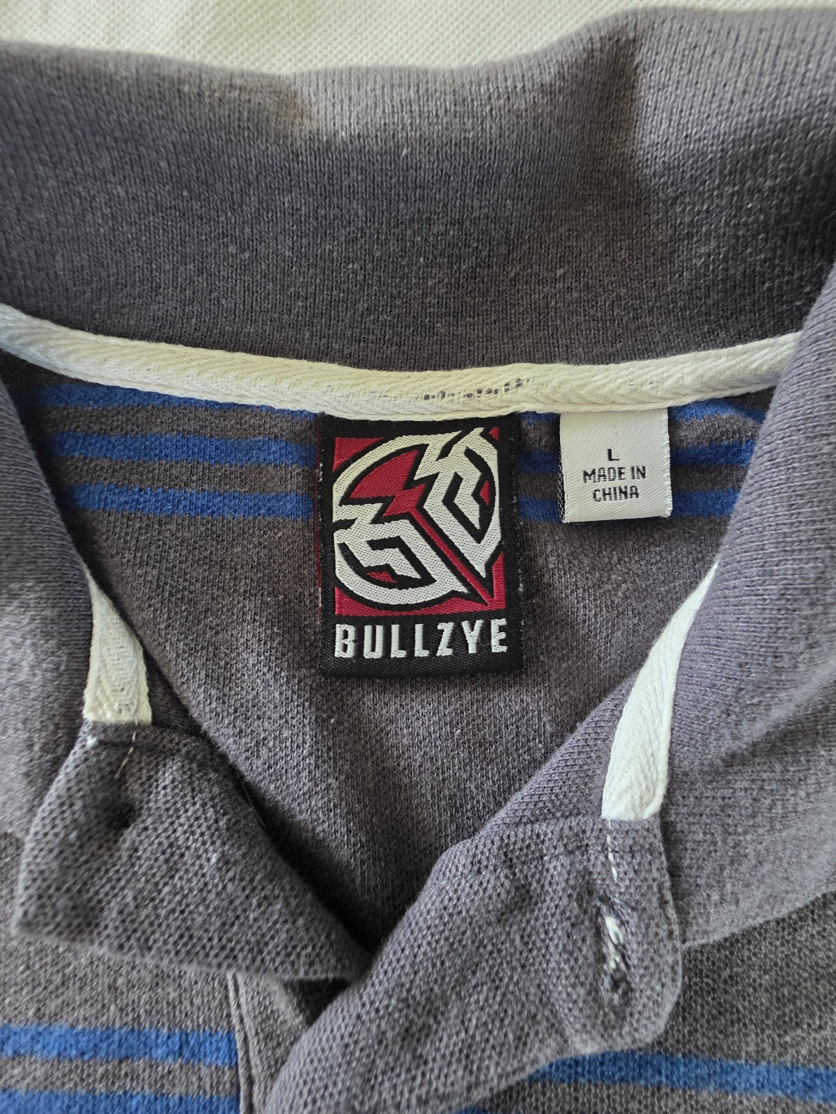 Bullzye Short Sleeve Logo Men's Polo Size Large