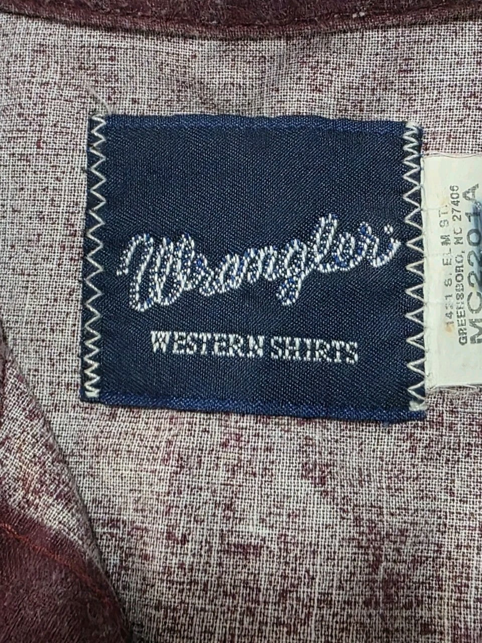 Wrangler Western Rodeo Long Sleeve Shirt Men's Size S