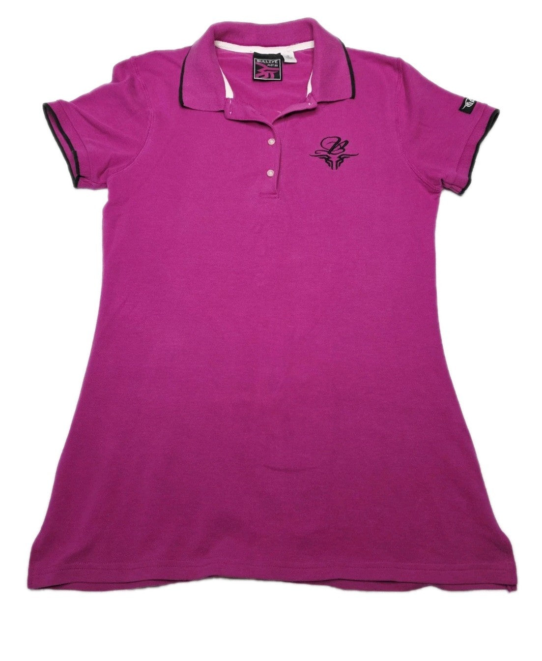 Bullzye Short Sleeve Polo Shirt Ladies Size 10