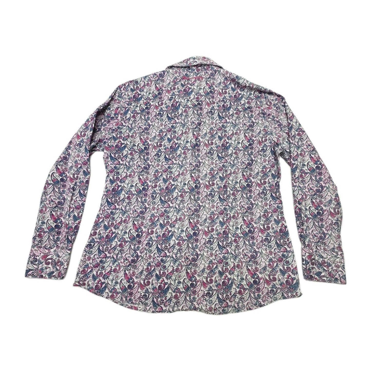 Wrangler Shirt Women's 16 Multicoloured Long Sleeve Button Up Cotton Paisley