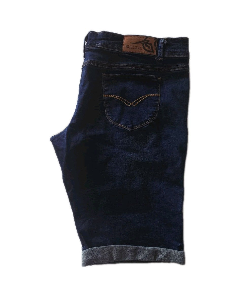 Bullzye Dark Denim Mid Rise Denim Shorts Ladies Size 18