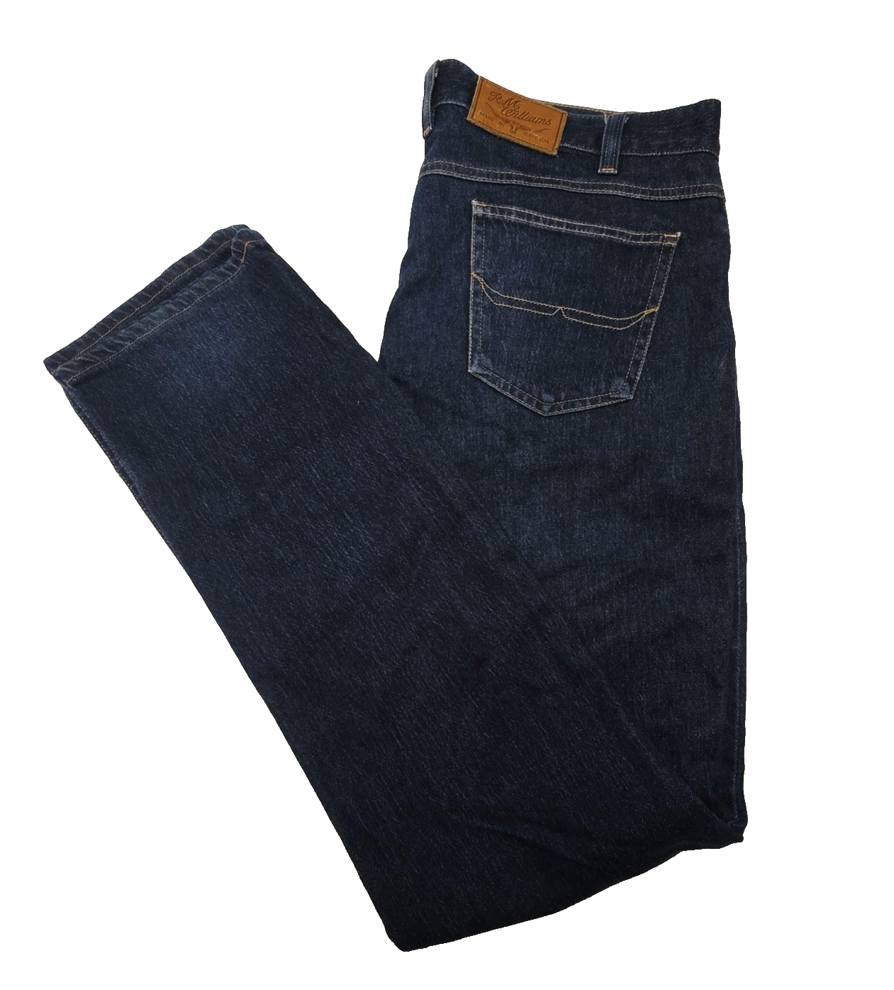 R.M. Williams Jeans Men's 36L Blue Straight Denim TJ742 Made In Australia