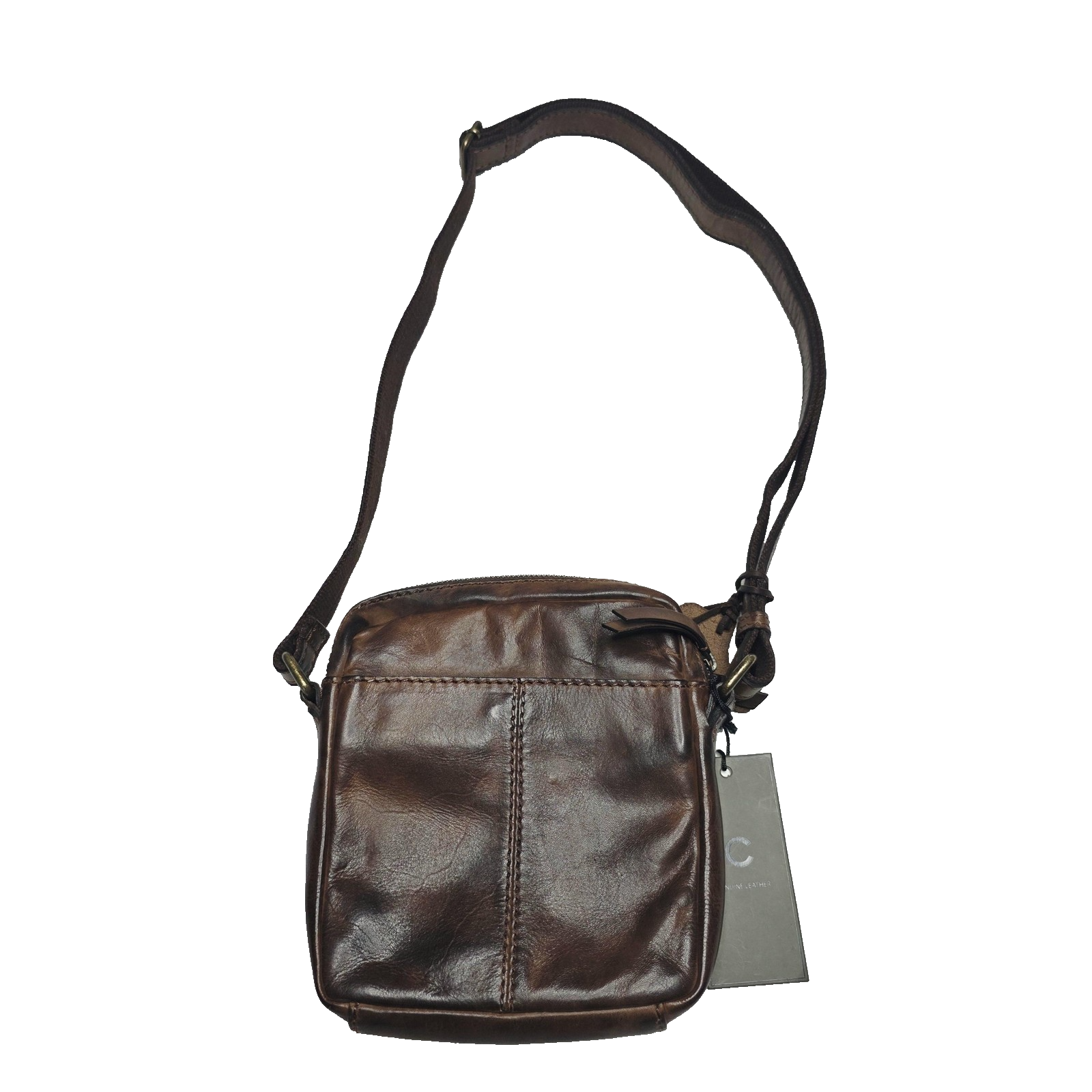 Colorado Crossbody Bag Women's Small Brown Genuine Leather Adjustable Strap