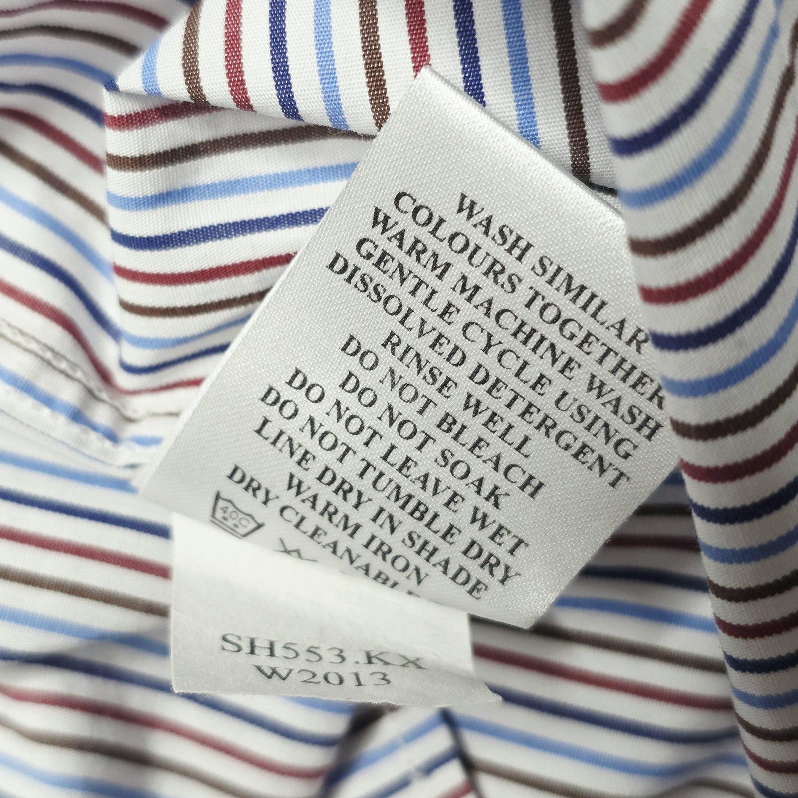 R.M. Williams Shirt Boys 6 Multicoloured Striped Long Sleeve Button Up Cotton