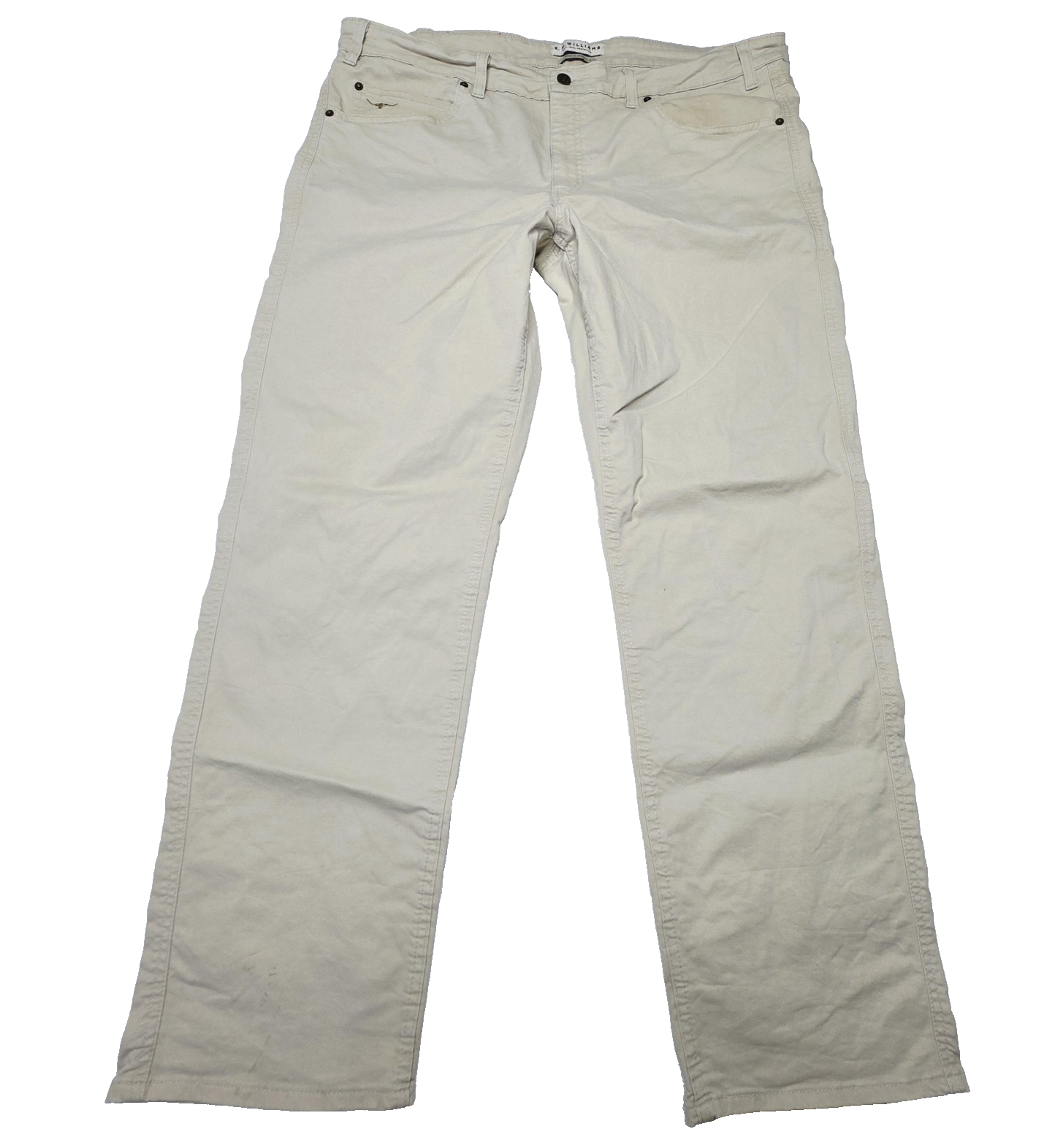 R.M. Williams Pants Men's 42x32 Beige Chino Twill Cotton Casual Straight Leg