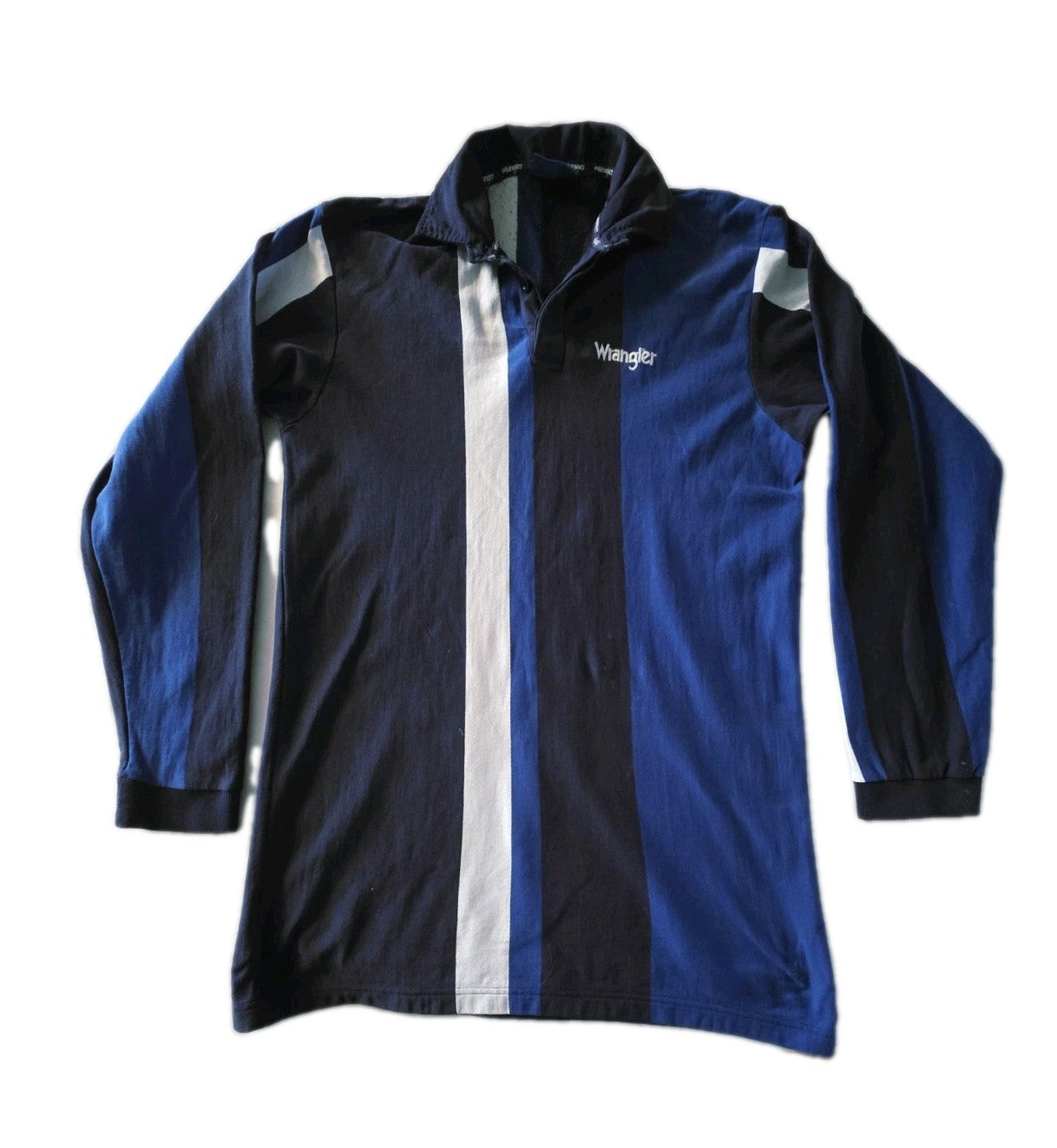 Wrangler Long Sleeve Polo Jersey Mens Size M