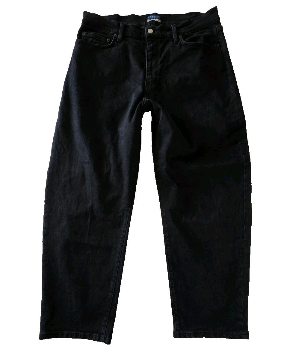 R.M Williams Black Wash High Waisted Straight Leg Jeans Ladies Size 34