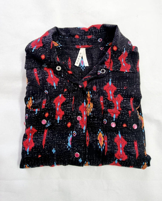Roper Western Riding Campdraft Long Sleeve Shirt Ladies Size Small