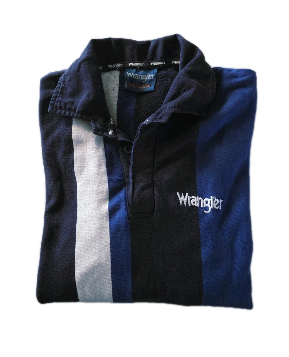 Wrangler Long Sleeve Polo Jersey Mens Size M