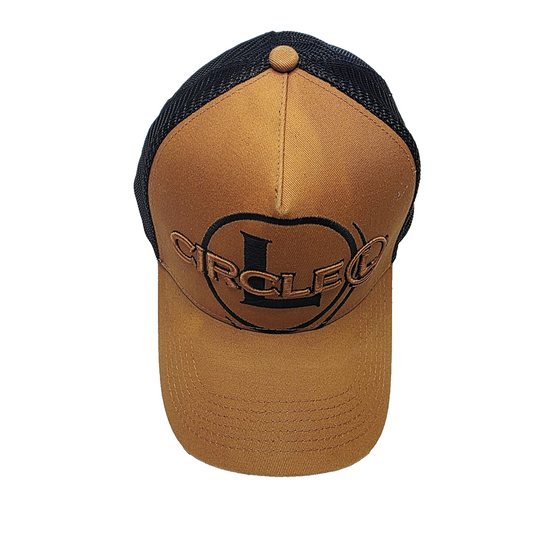 Circle L Hat Cap Snap Back Brown Mesh Trucker Logo Ladies Australia Embroidered