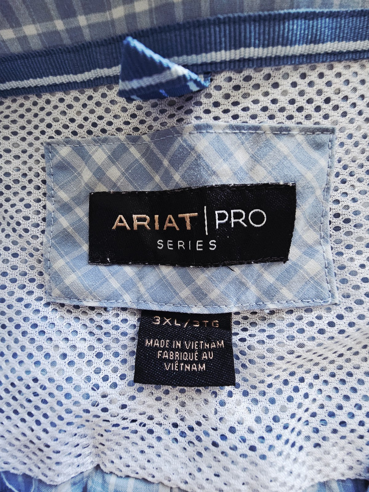 Ariat PRO Series Western Short Sleeve Men's Shirt Size 3XL