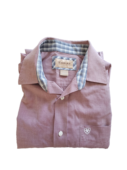 Ariat Western Wrinkle Free Long Sleeve Men's Shirt Size M