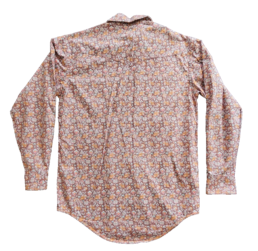 Panhandle Rough Stock Western Long Sleeve Shirt Mens Size Small